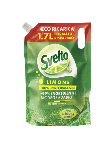 Ricarica Detersivo Piatti Svelto 1,7Lt Limone | Home Essential
