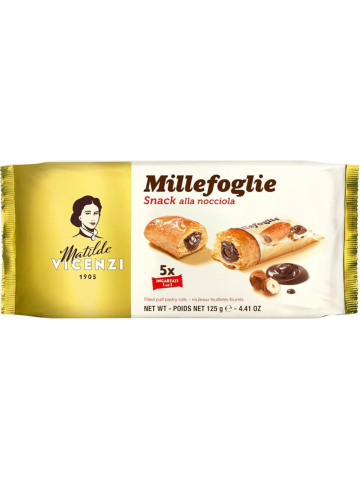 Mini Snack Millefoglie Vicenzi 125G Nocciola | Home Essential
