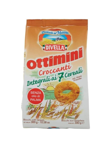 Biscotti Divella Ottimini 300Gr Integrali 7 Cereali | Home Essential