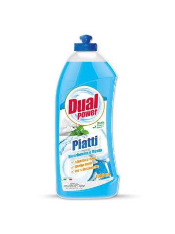 Detersivo Piatti Dual Power 1Lt Bicarbonato E Menta | Home Essential