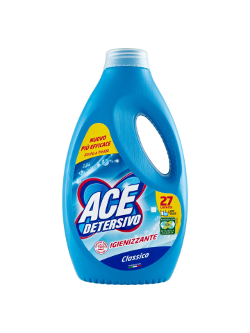 Detersivo lavatrice Ace 27 Lavaggi 1350ml classico | Home Essential