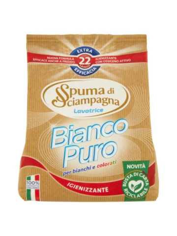 Detersivo Lavatrice Spuma Di Sciampagna 22 Misurini Bianco Puro | Home Essential