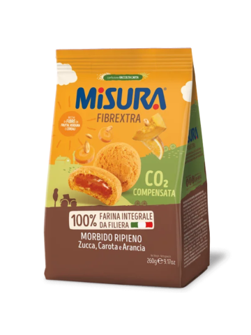 Biscotti Misura Fibrextra 260G Ripieno Zucca Carote E Arancia | Home Essential