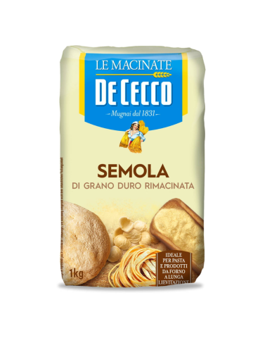 Semola Di Grano Duro De Cecco 1Kg Rimacinata | Home Essential