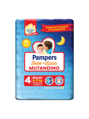 Pannolini Pampers Sole&luna Mutandino 8-15kg Maxi | Home Essential