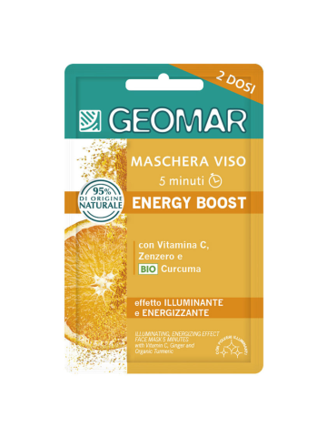 Maschera Viso Geomar Energy Boost 7,5Ml Due Dosi Energizzante | Home Essential