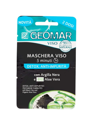 Maschera Viso Geomar Detox 7,5Ml Due Dosi Anti Impurita' | Home Essential