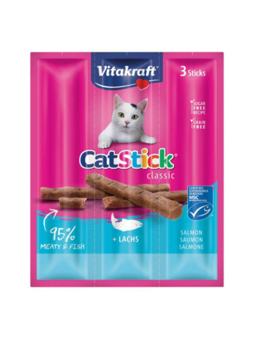 Cibo Snack Gatti 3Pz 18Gr Salmone | Home Essential