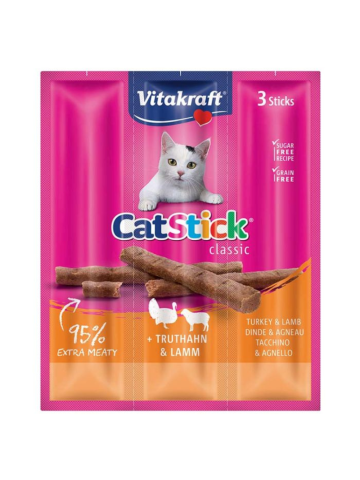 Cibo Snack Gatti 3Pz 18Gr Tacchino Agnello | Home Essential