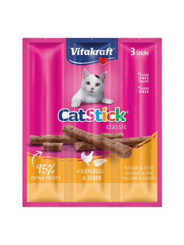 Cibo Snack Gatti 3Pz 18Gr Pollo Fegato | Home Essential