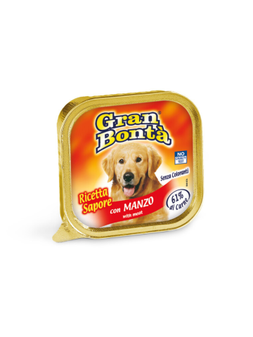 Carne Cane Gran Bonta' 150G Vaschetta Con Manzo | Home Essential