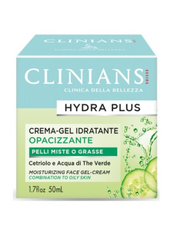 Crema Viso Clinians Hydra Plus 50G Opacizzante Pelli Miste O Grasse | Home Essential