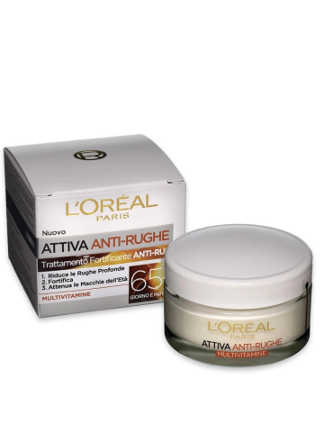 Crema L'Oreal 50Ml Anti Rughe Over 65 Giorno | Home Essential
