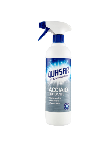 Detergente Acciaio Quasar 580Ml Spray Lucidante | Home Essential