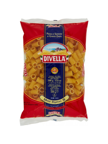 Pasta Divella Gr.500 Mezzi Rigatoni | Home Essential
