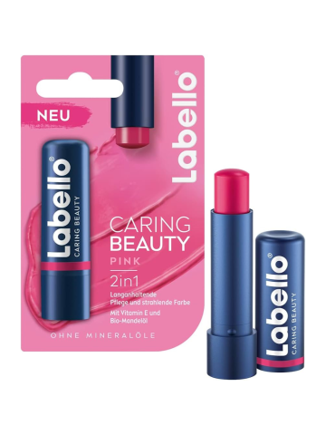 Balsamo Labbra Labello 5,5Ml Caring Beauty Pink | Home Essential