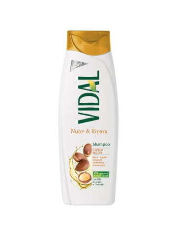 Shampoo Vidal 250Ml Nutre E Ripara Capelli Secchi | Home Essential