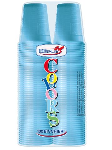 Dopla Bicchieri Azzurro 100pz | Home Essential