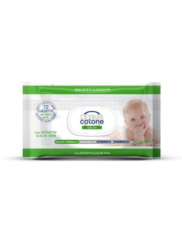Salviettine Baby Dermacotone 72Pz Aloe Vera Linea Pharm | Home Essential
