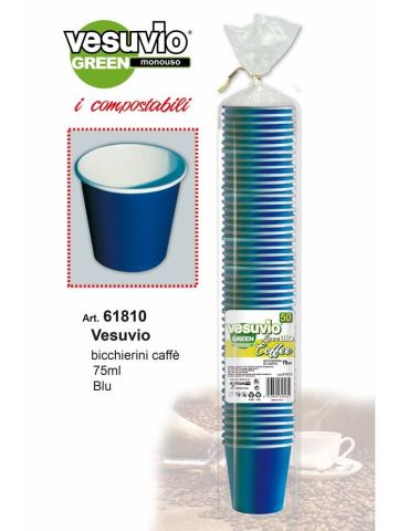 Vesuvio Bicc. Caffe' 50pz 75ml Blu | Home Essential