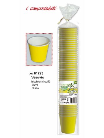 Vesuvio Bicc. Caffe' 50pz 75ml Giallo | Home Essential