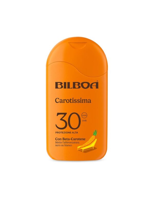 Bilboa Carotissima Crema Solare Protezione Alta con Beta Carotene 200 ml | Home Essential