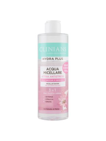 Acqua Micellare Clinians Hydra Plus 400m Antistress | Home Essential