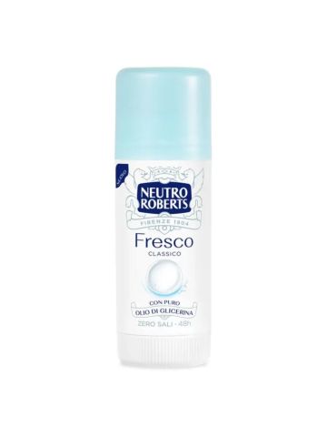 Deodorante Neutro Roberts 40Ml Stick Fresco Azzurro | Home Essential