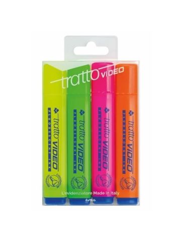 Evidenziatori Tratto Video 4Pz | Home Essential