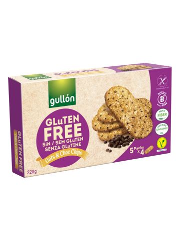 Biscotti Gullon 220gr Senza Glutine Avena E Gocce Di Cioccolato | Home Essential