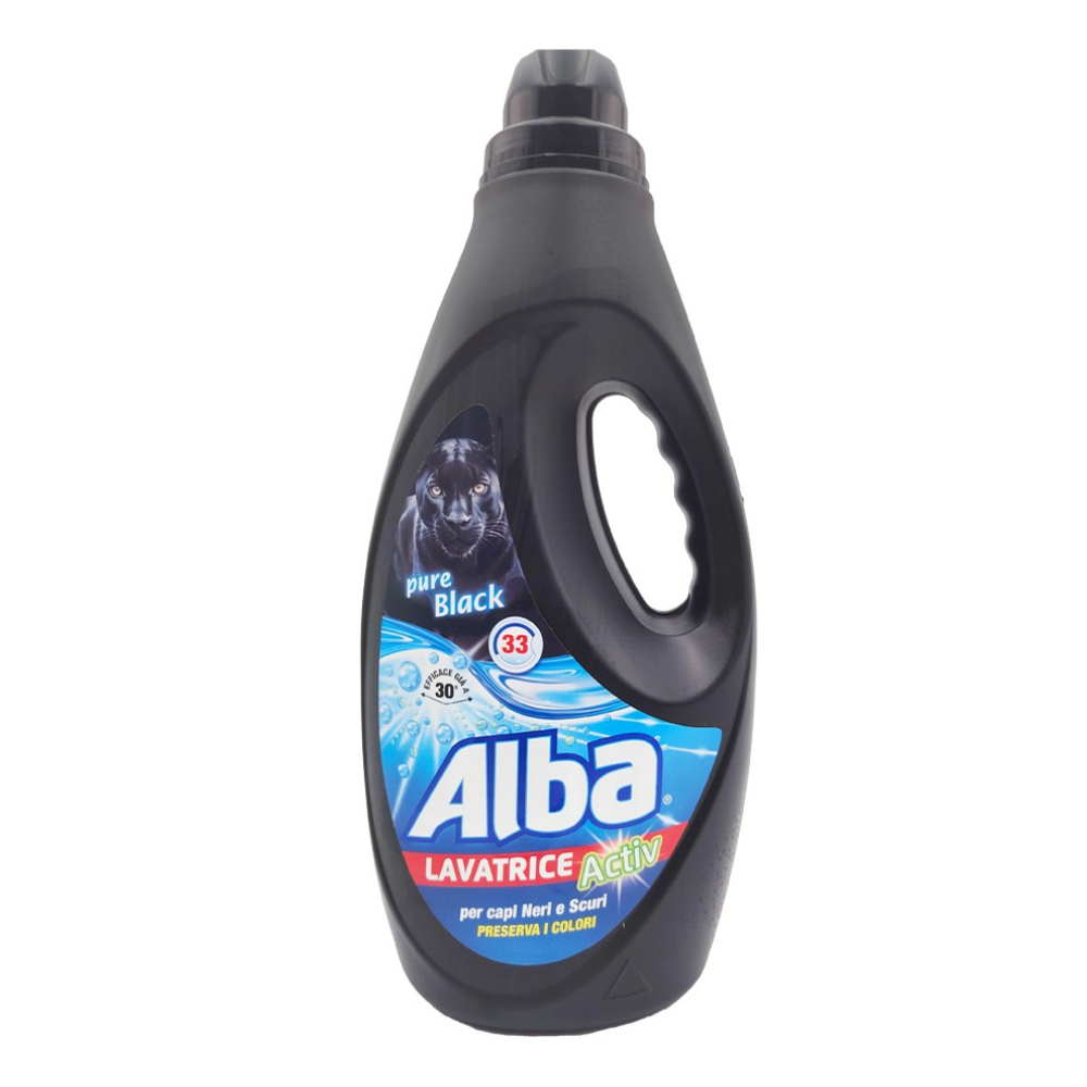 Detersivo Lavatrice Alba 33 Lavaggi 1850ml Pure Black | Home Essential