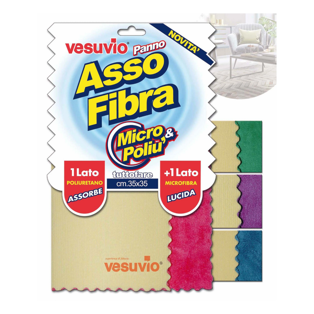 Panno Vesuvio Asso Fibra 35x35 | Home Essential