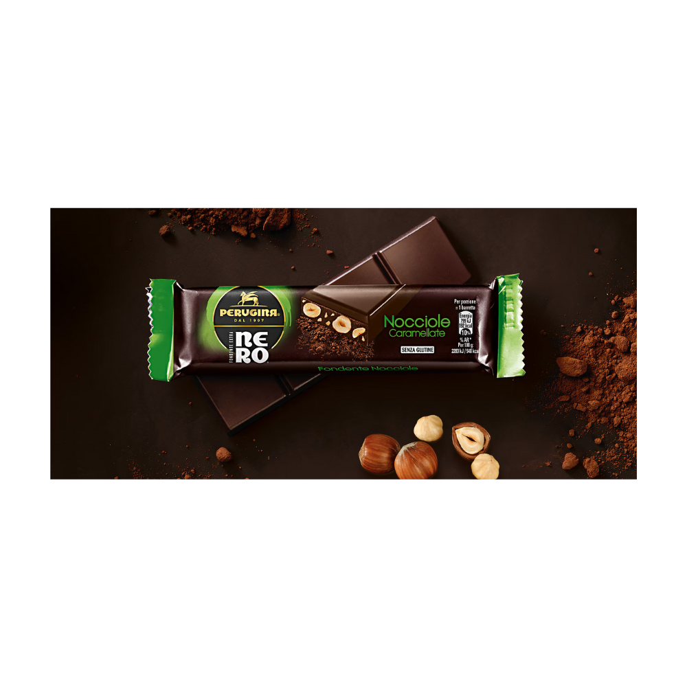 Barretta Nero Perugina 35gr Fondente Con Nocciola | Home Essential