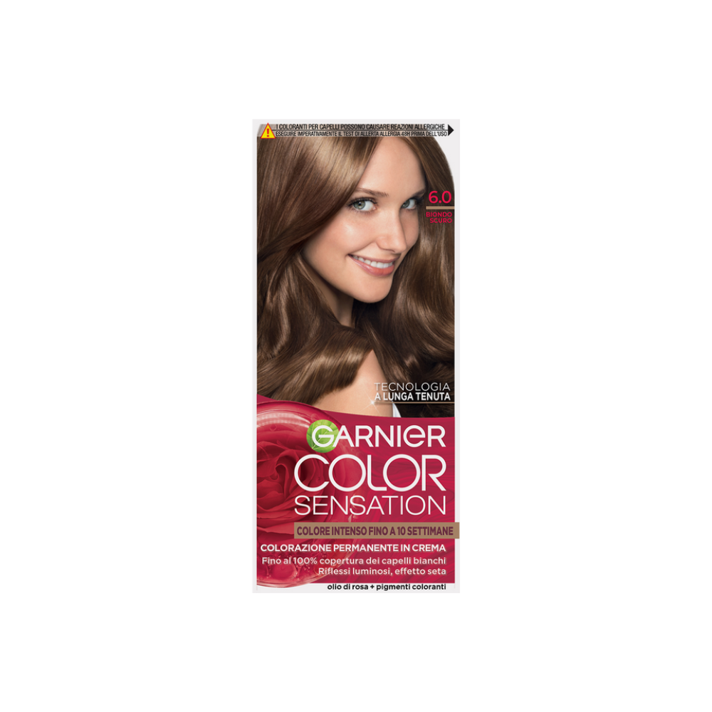 Colorazione Capelli Garnier Color Sensation Kit 6.0 Biondo Scuro | Home Essential