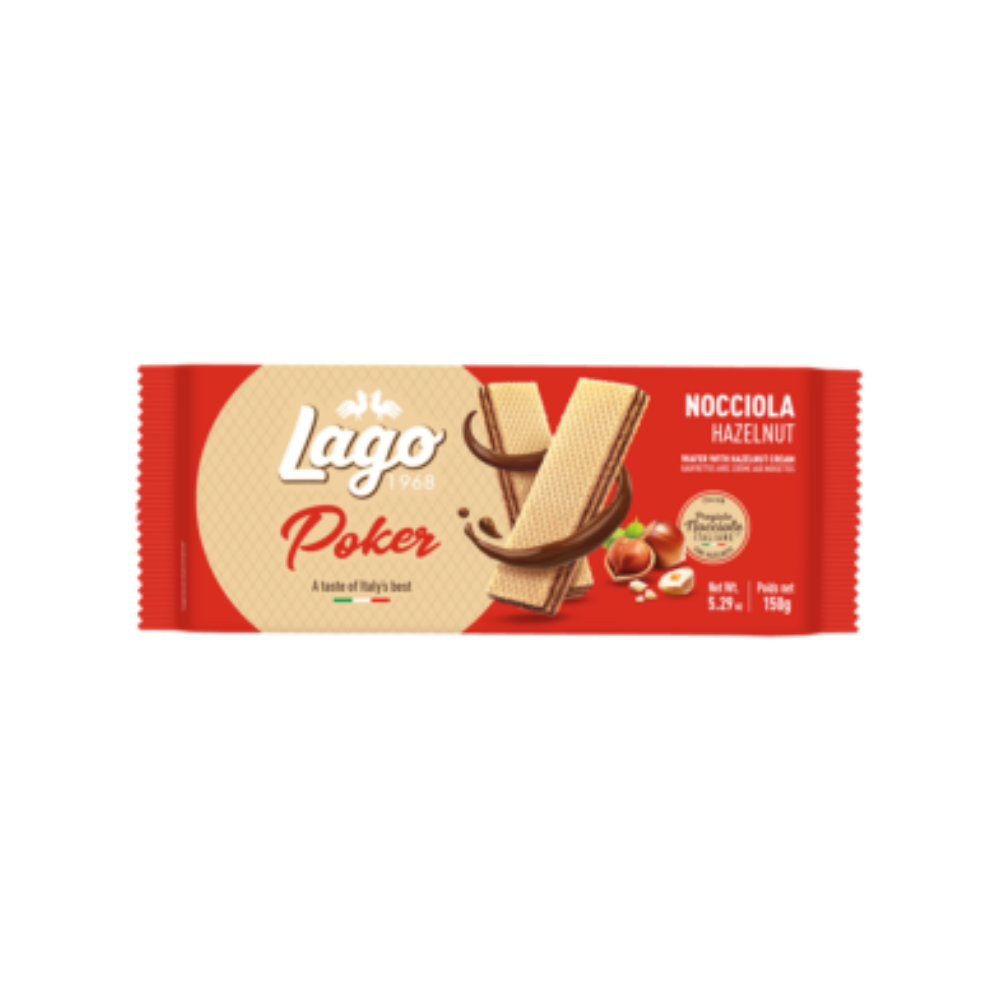 Wafer Lago Poker 150gr Nocciola | Home Essential