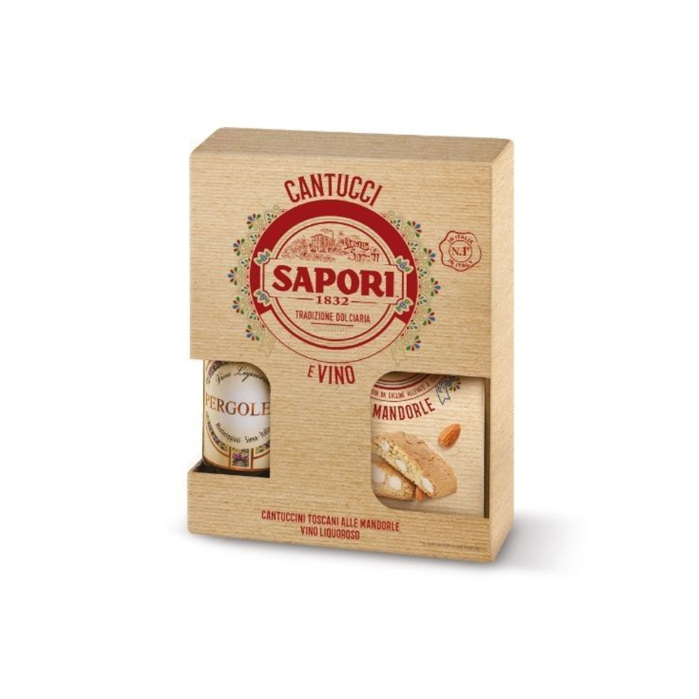 Sapori cantucci e vino (gr175+375ml) | Home Essential