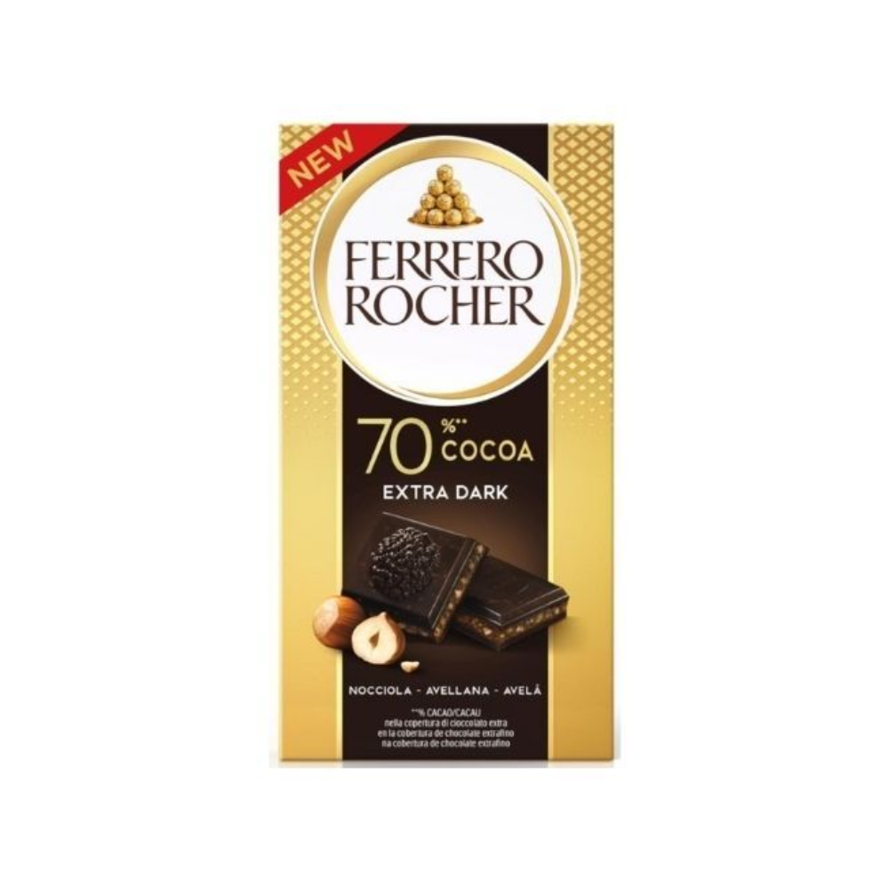 Ferrero tavoletta rocher gr90 extra dark 70 | Home Essential
