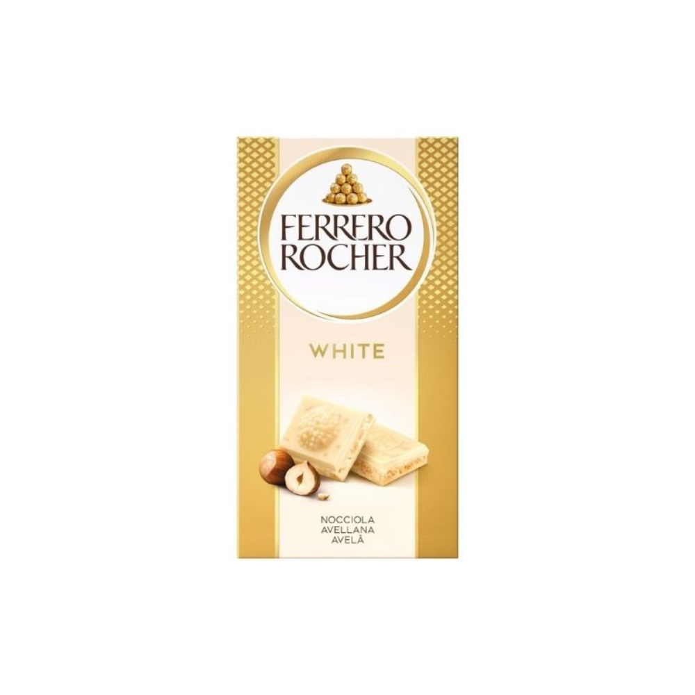 Ferrero tavoletta rocher gr90 bianco/nocciola | Home Essential