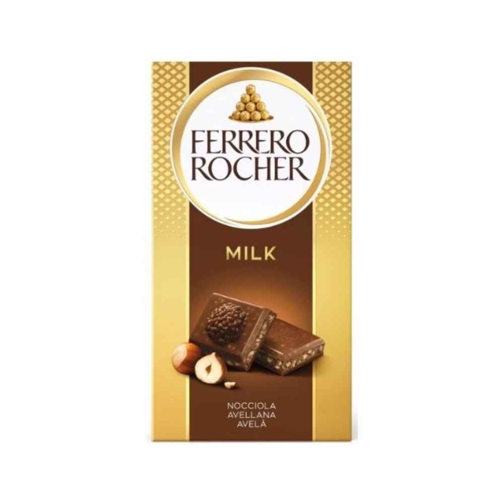Ferrero tavoletta rocher gr90 milk/nocciola | Home Essential