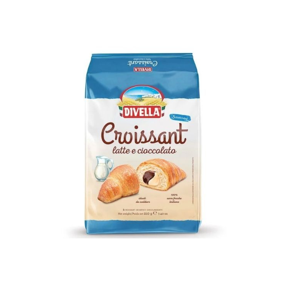 Divella croissant x5 gr210 latte e cioccolato | Home Essential