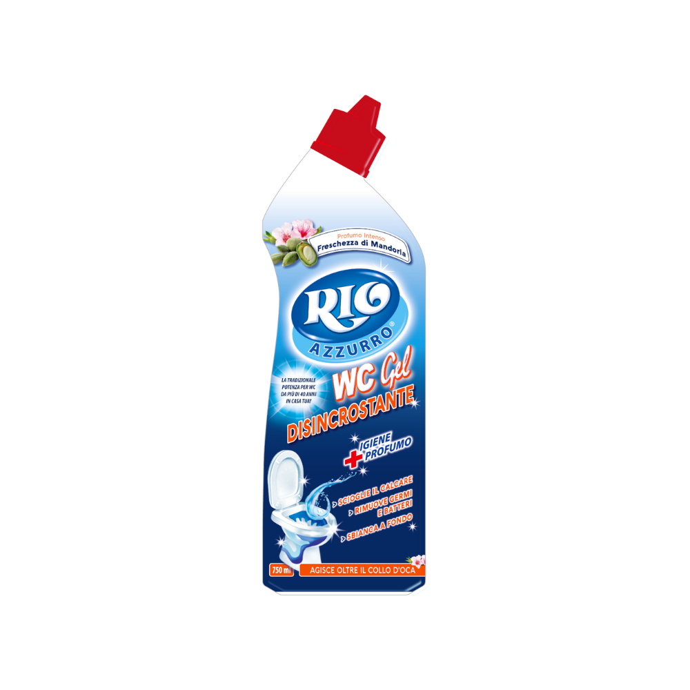 Detergente rio azzurro wc 750ml disincrostante mandorla | Home Essential