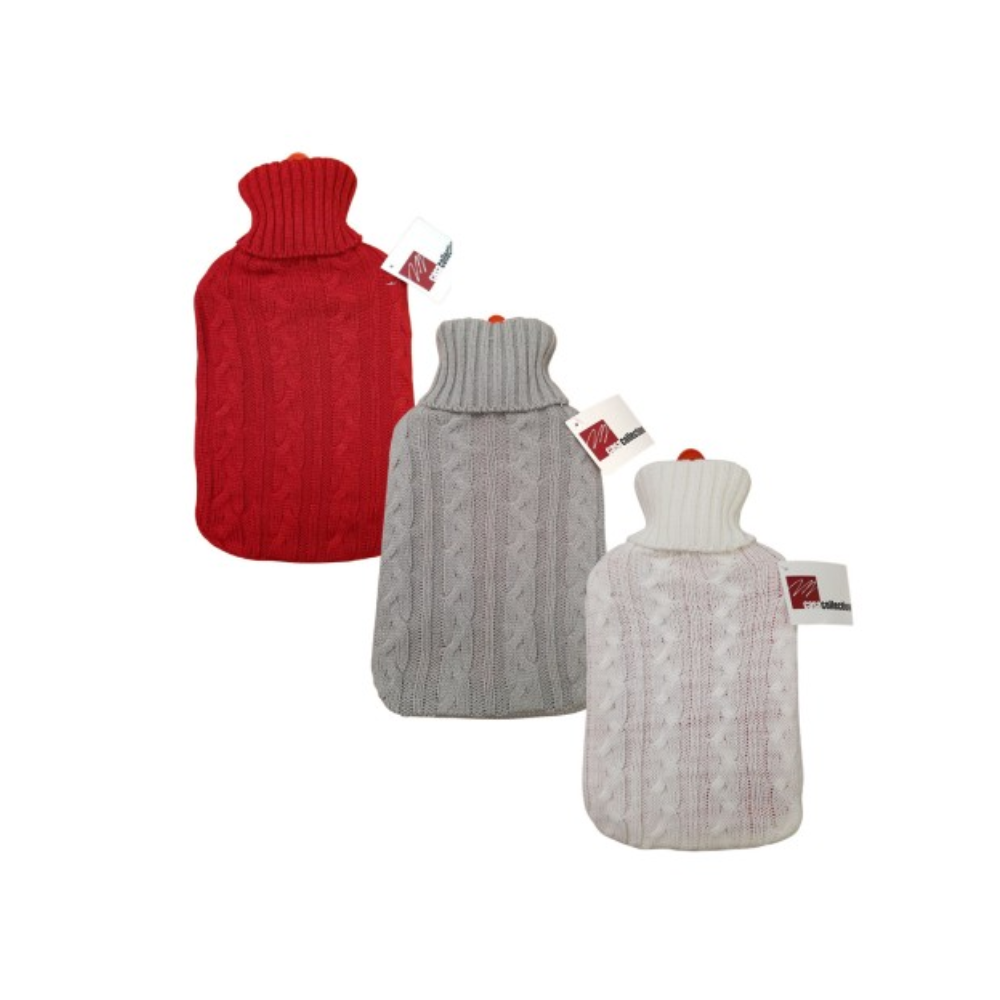 Borsa acqua calda 1,6 l federa tessuto assortita | Home Essential