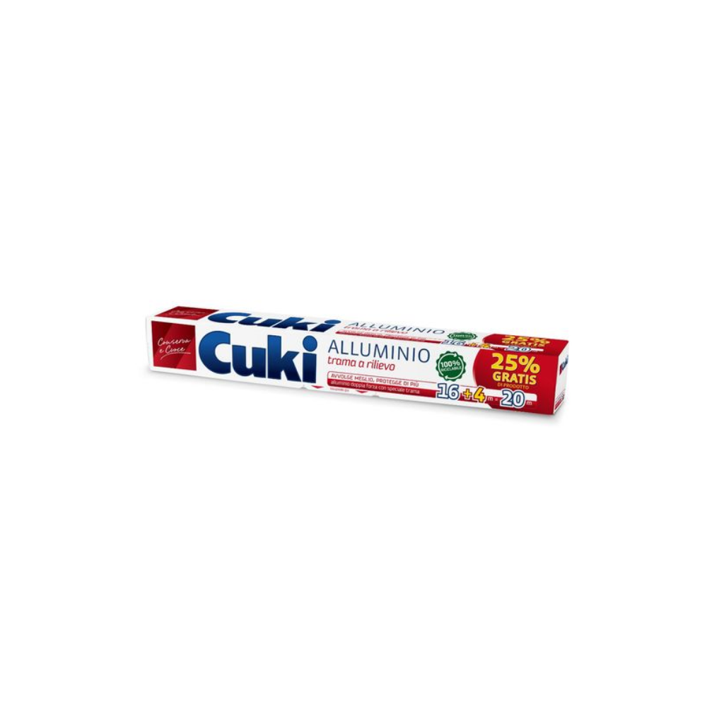 Cuki Rotolo Alluminio 16+4 Mt Gratis | Home Essential