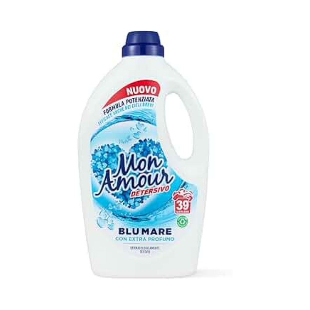 Detersivo Lavatrice Mon Amour 39 Lavaggi Blu Mare | Home Essential