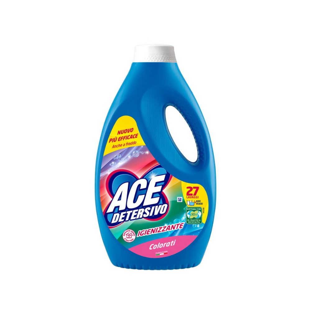 Detersivo Lavatrice Ace 27 Lavaggi Colorati Igienizzante | Home Essential
