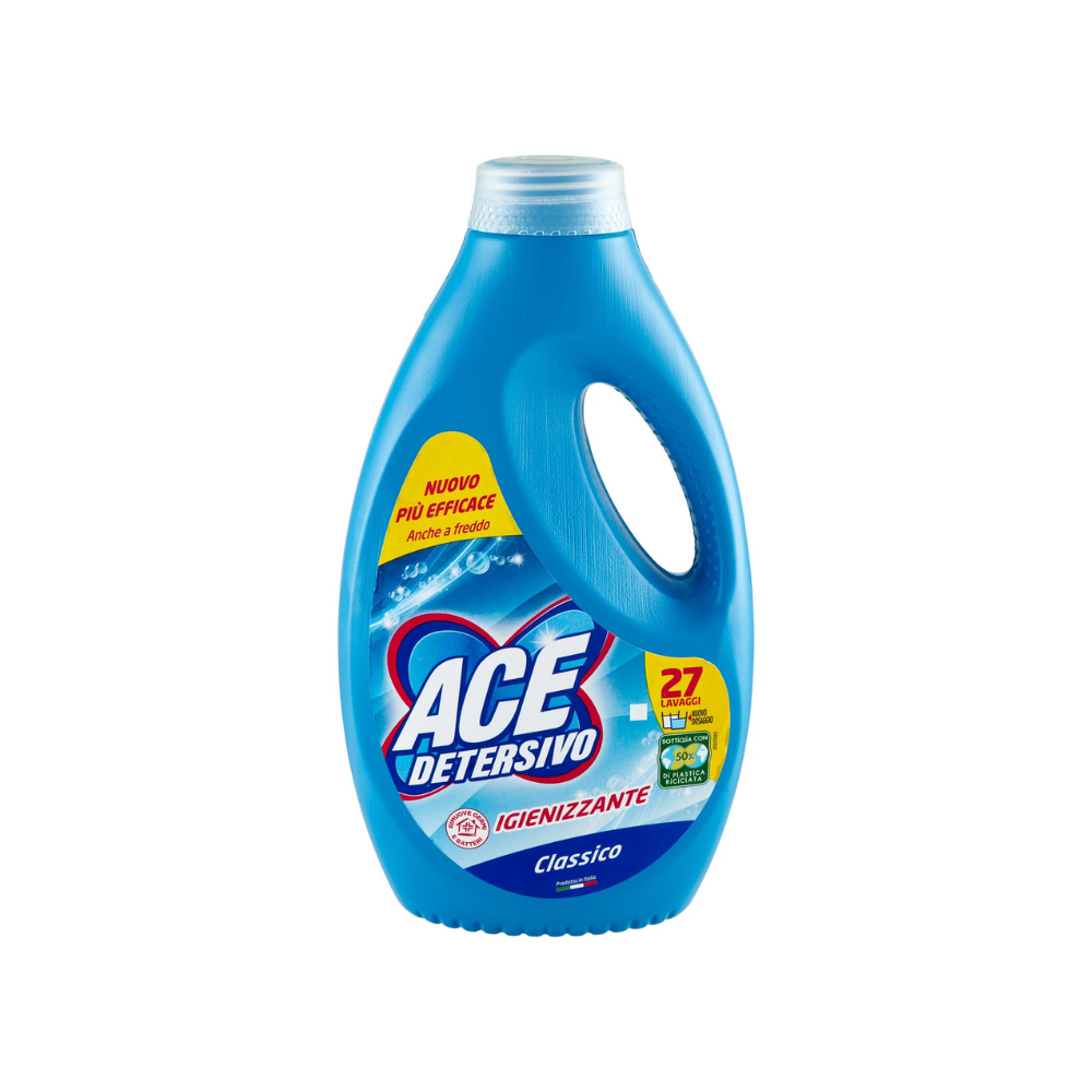 Detersivo Lavatrice Ace 27 Lavaggi Classico Igienizzante | Home Essential