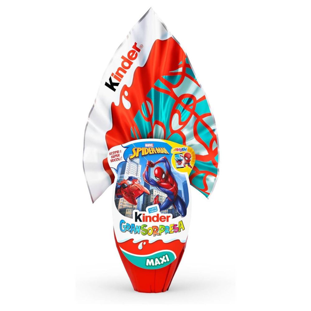 Uovo Kinder Gran Sorpresa Spiderman 220g | Home Essential