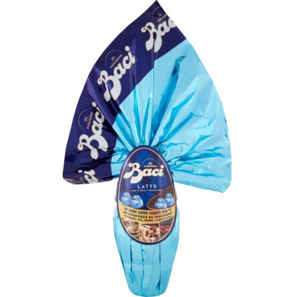 BACI PERUGINA Uovo di cioccolato al latte finissimo con sorpresa e 4 Baci Perugina Latte 265 gr | Home Essential