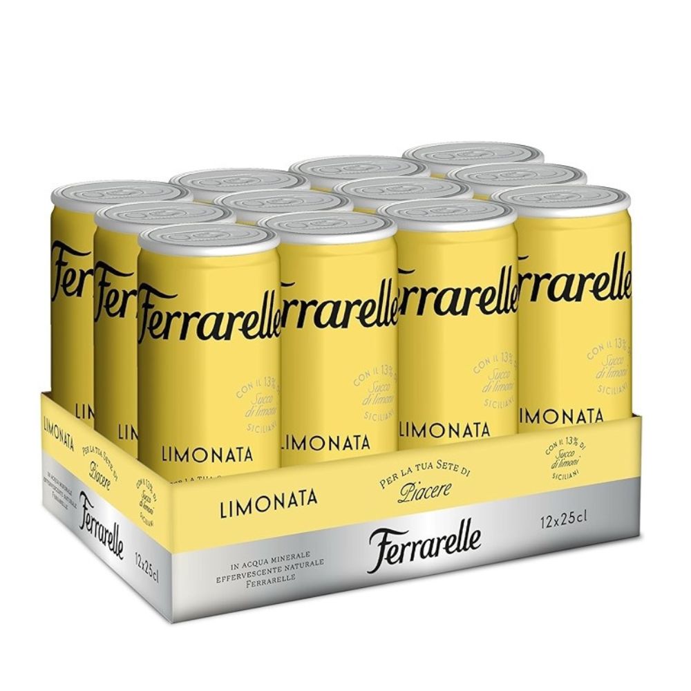 Limonata Ferrarelle Novità 12 lattine con vero limone di Sicilia | Home Essential