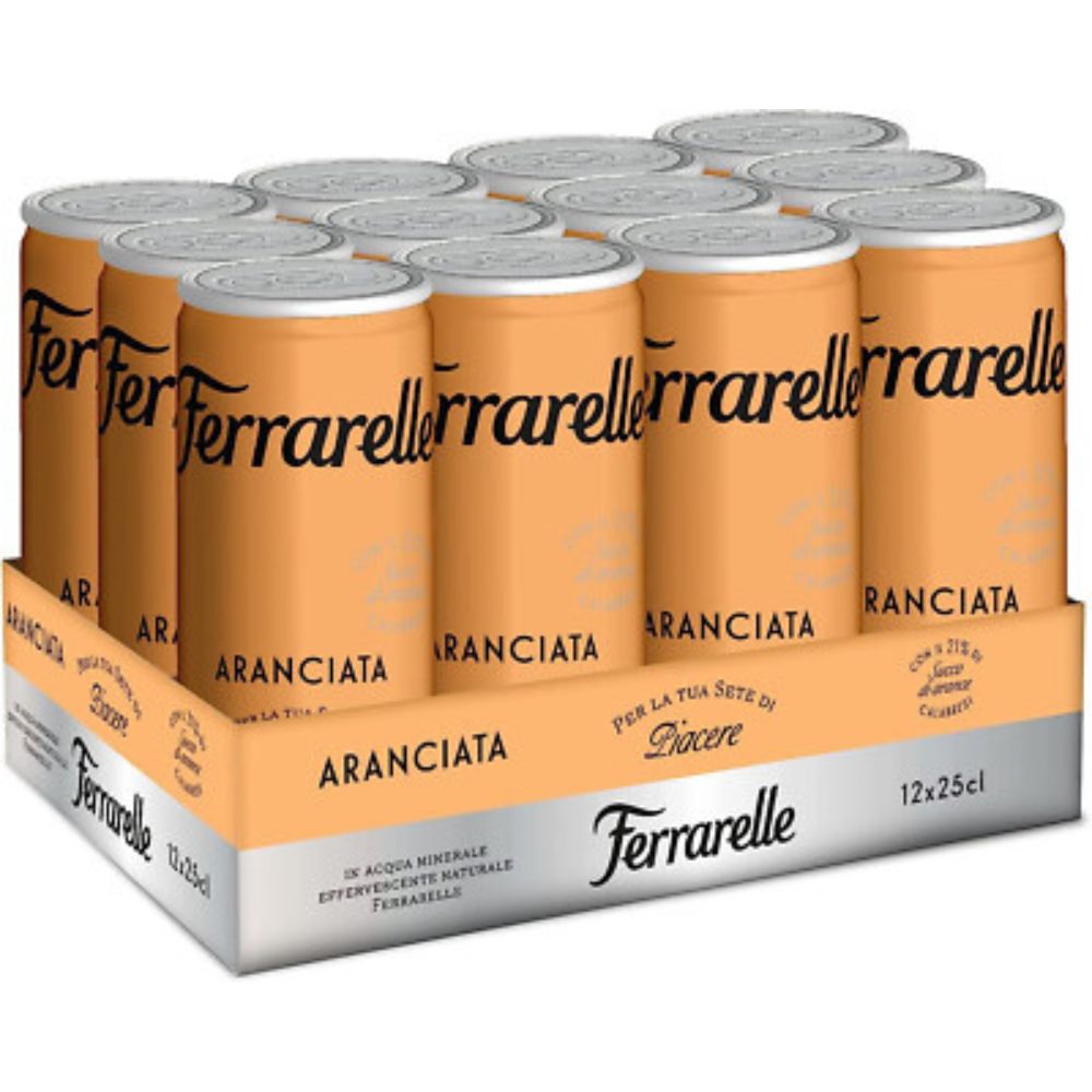 Aranciata Ferrarelle Novità 12 lattine | Home Essential